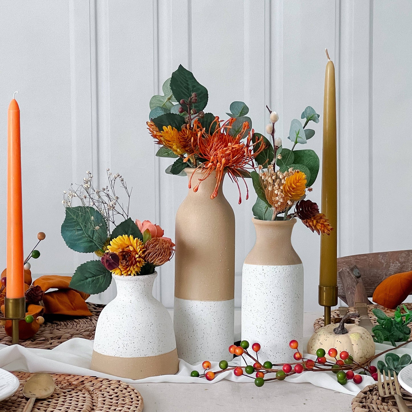 Modern Farmhouse Vase Set of 3