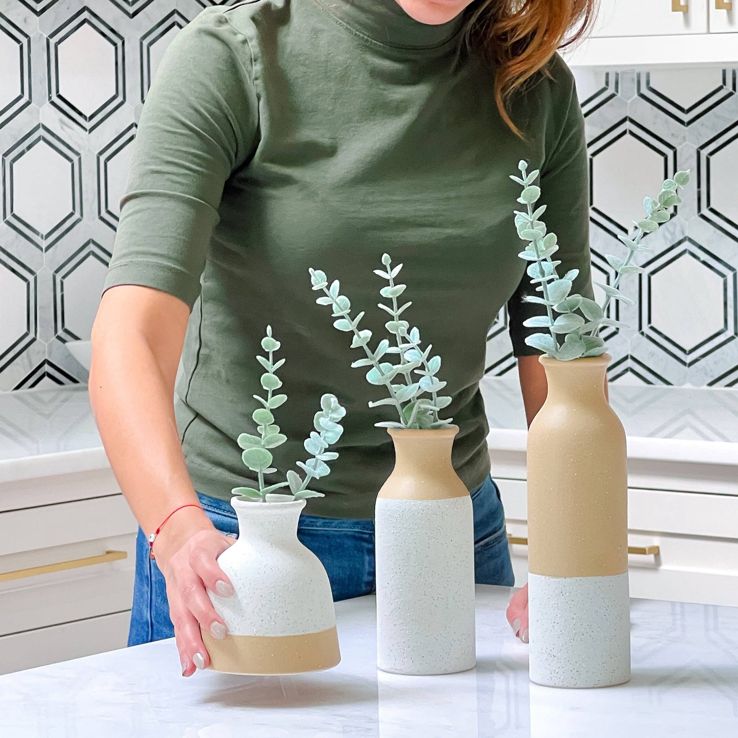 Modern Farmhouse Vase Set of 3