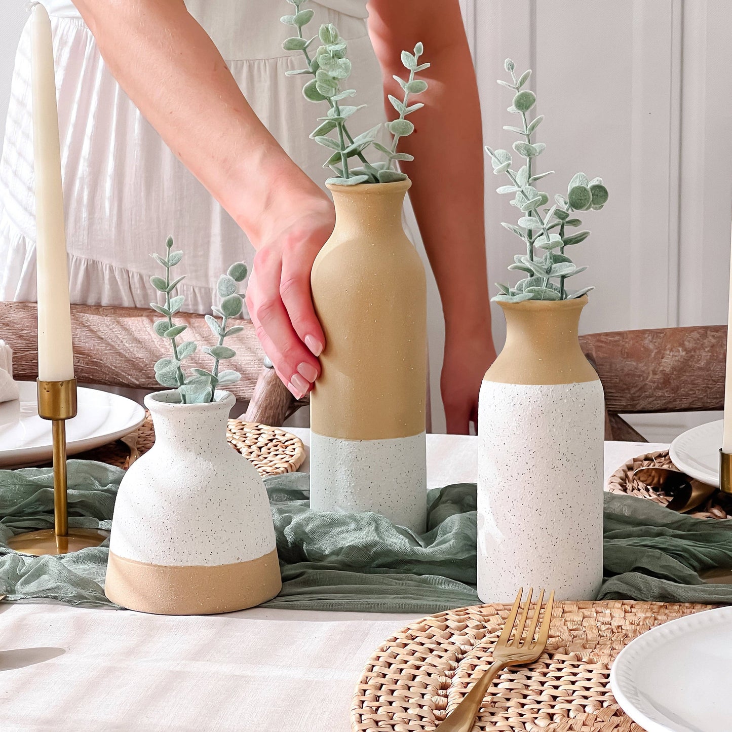 Modern Farmhouse Vase Set of 3